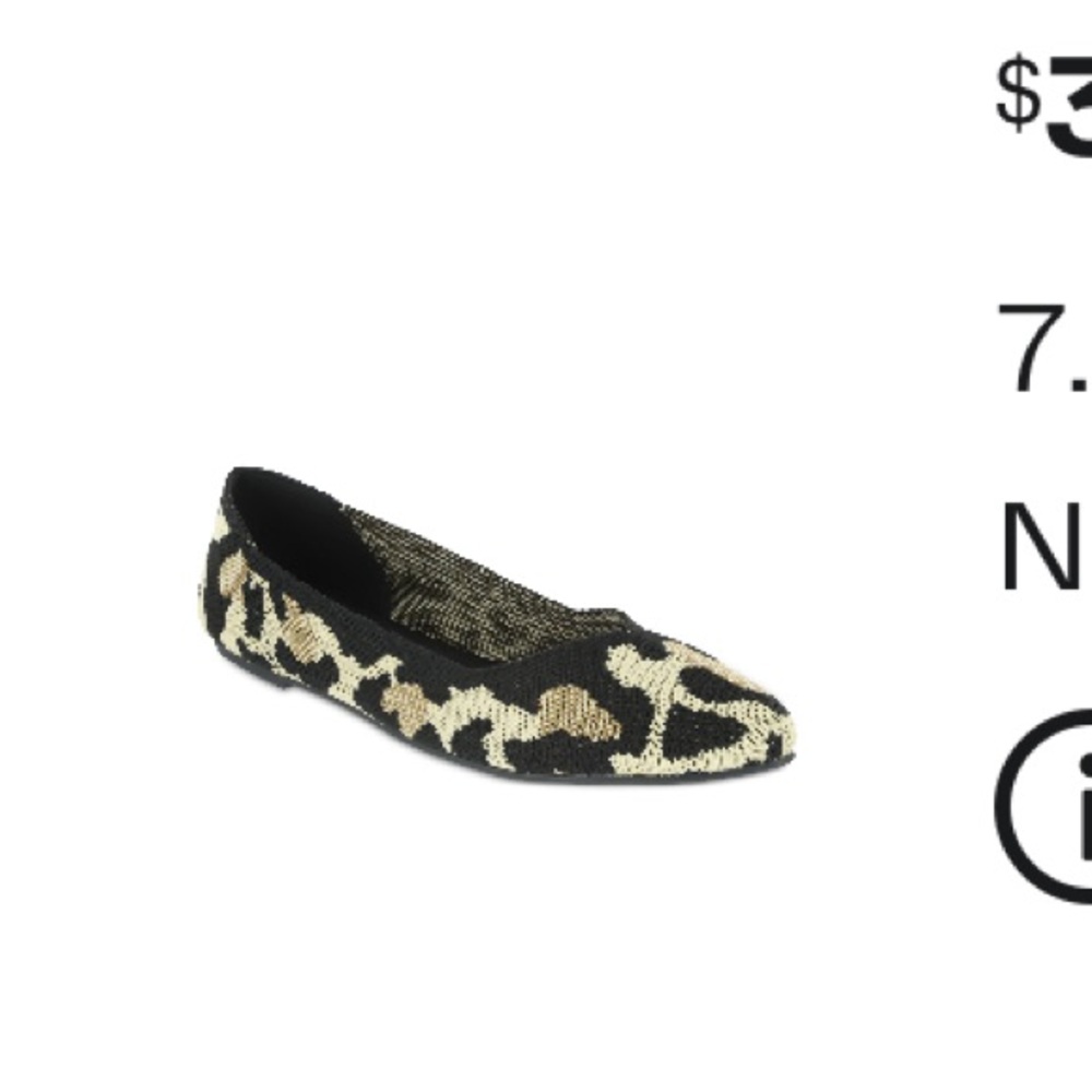 MIA Kerri Pointed Toe Fly Knit in New Leopard